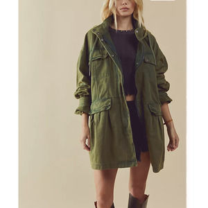 Free People Nocturne Parka Longline Jacket